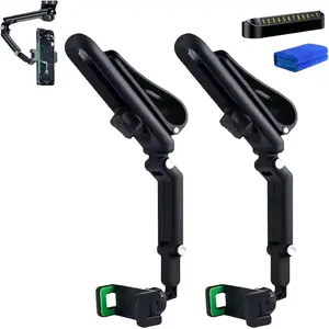 1080 Multifunctional Sun Visor 360 Phone Holder for Car, 360 °   Rotating Rearview Retractable Universal Sunvisor Cell Phone Holder for iPhone & Other Cellphone Car Accessories(2pcs-Green)