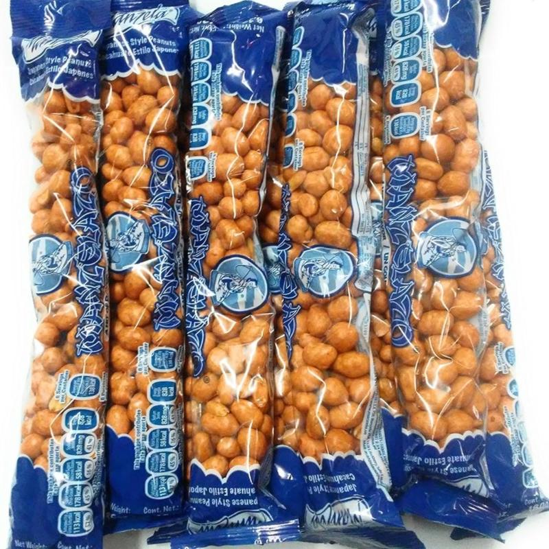 Manzela Japanese Style Peanuts 10 count 6.35oz. each / Cacahuates Estilo Japonés 10pz de 180grs