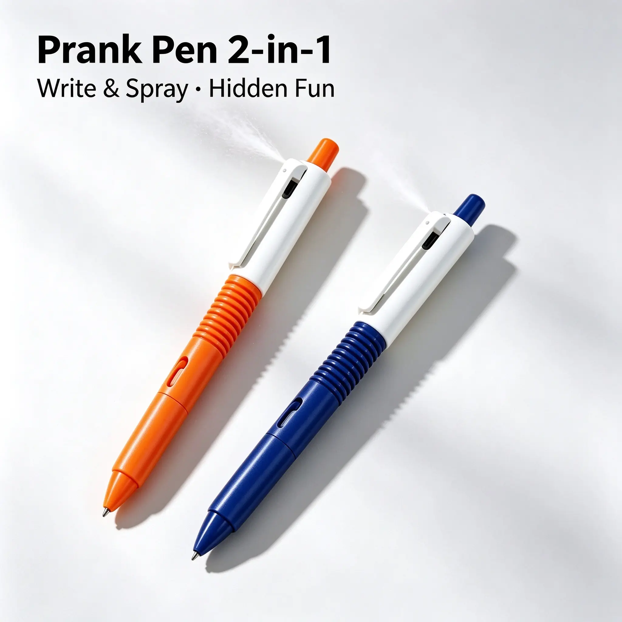 2-in-1 Prank Water Spray Pen, Funny Write & Spray Ballpoint Pen, Hilarious Gag Gift for Dog Mom Dog Dad Cat Lovers Pet Owners, Office Desk Prank Toy Christmas Birthday
