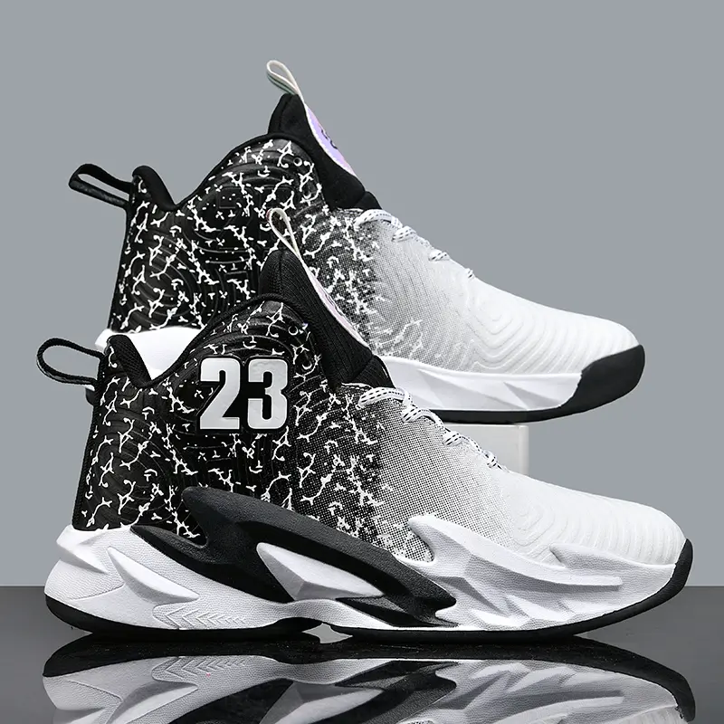 Men’s Outdoor Casual  Running Sport Shoes Breathable Shoes,Trainer Training Closed Sneaker Athletic Runner Footwear Basketball shoes& Non-slip, increase bounce, reduce leg injury Comfort Boy