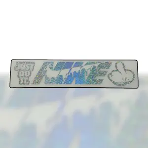 Custom European License Plate with 9 Character Personalization Options and Multiple Colors Including Country Flags