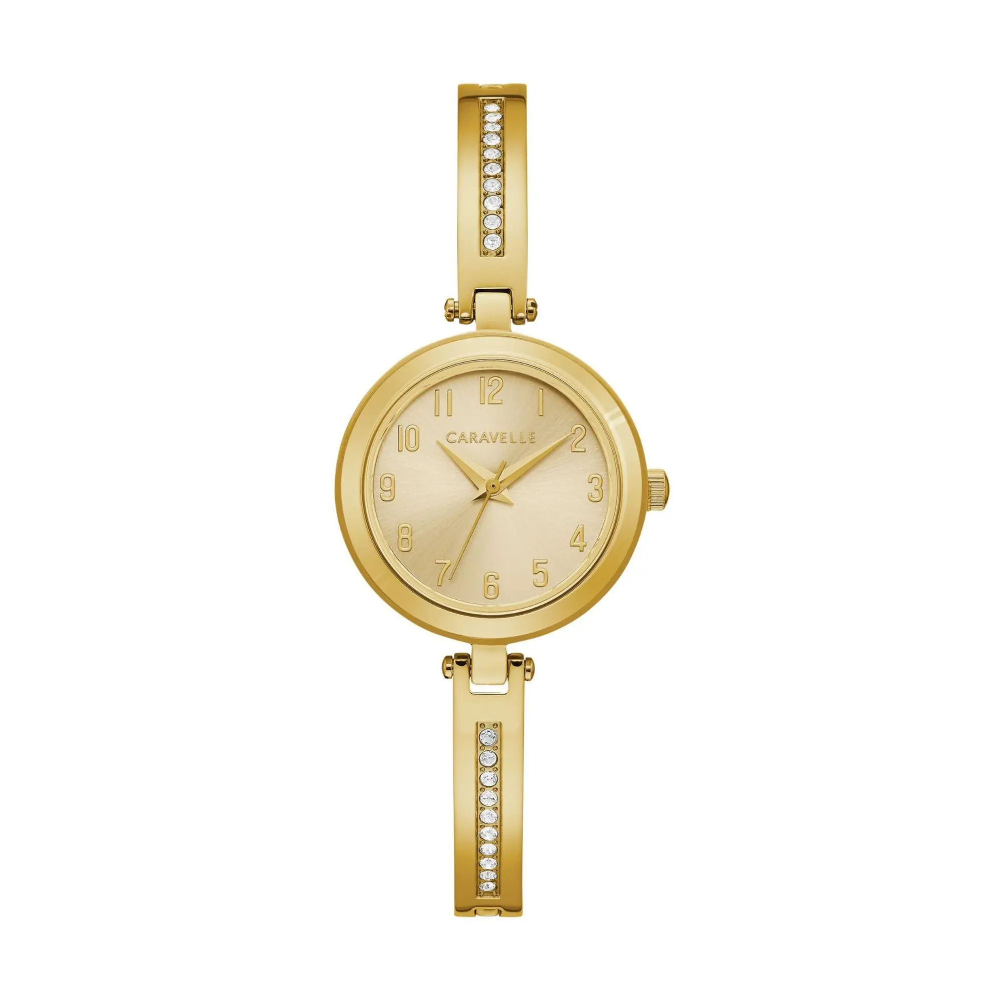 Caravelle Women's Goldtone Stainless Wat ch & Bangle Set
