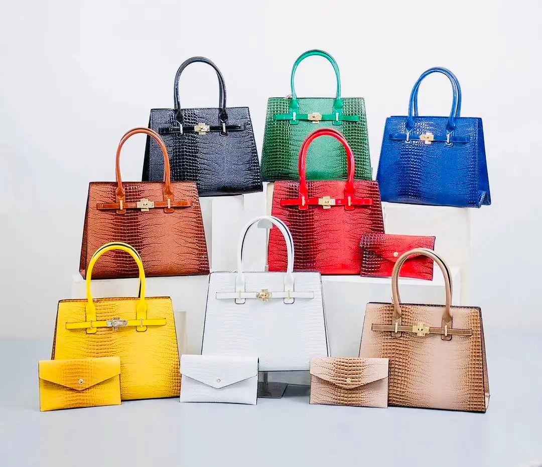 Luxe Croc-Embossed Handbag Luxe Croc-Embossed Handbag