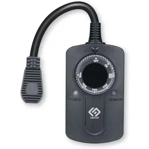 Outdoor 24-Hour Light Timer, Water Resistant, Photocell  Light Sensor 2/4/6/8 Countdown Timer, 14AWG Cord, Two Grounded Outlets for , Christmas Lights, Garden.15A, UL Listed.