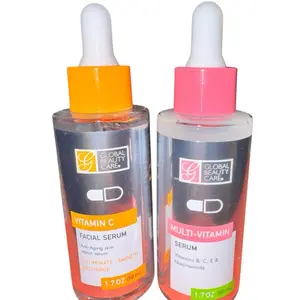 Vitamin C/Multivitamin B,C,E & Niacinamide Facial Serums for Skin and Skincare,Global Beauty Care 1.7 Oz (50mL)