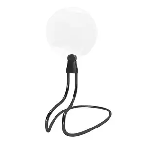 Magnifying Glass Set, Includes Hands-Free Flexible Neck Magnifier and Full Page Hanging Neck Magnifier, Ideal for Reading, Repairing, Sewing, Office Stationery Supplies