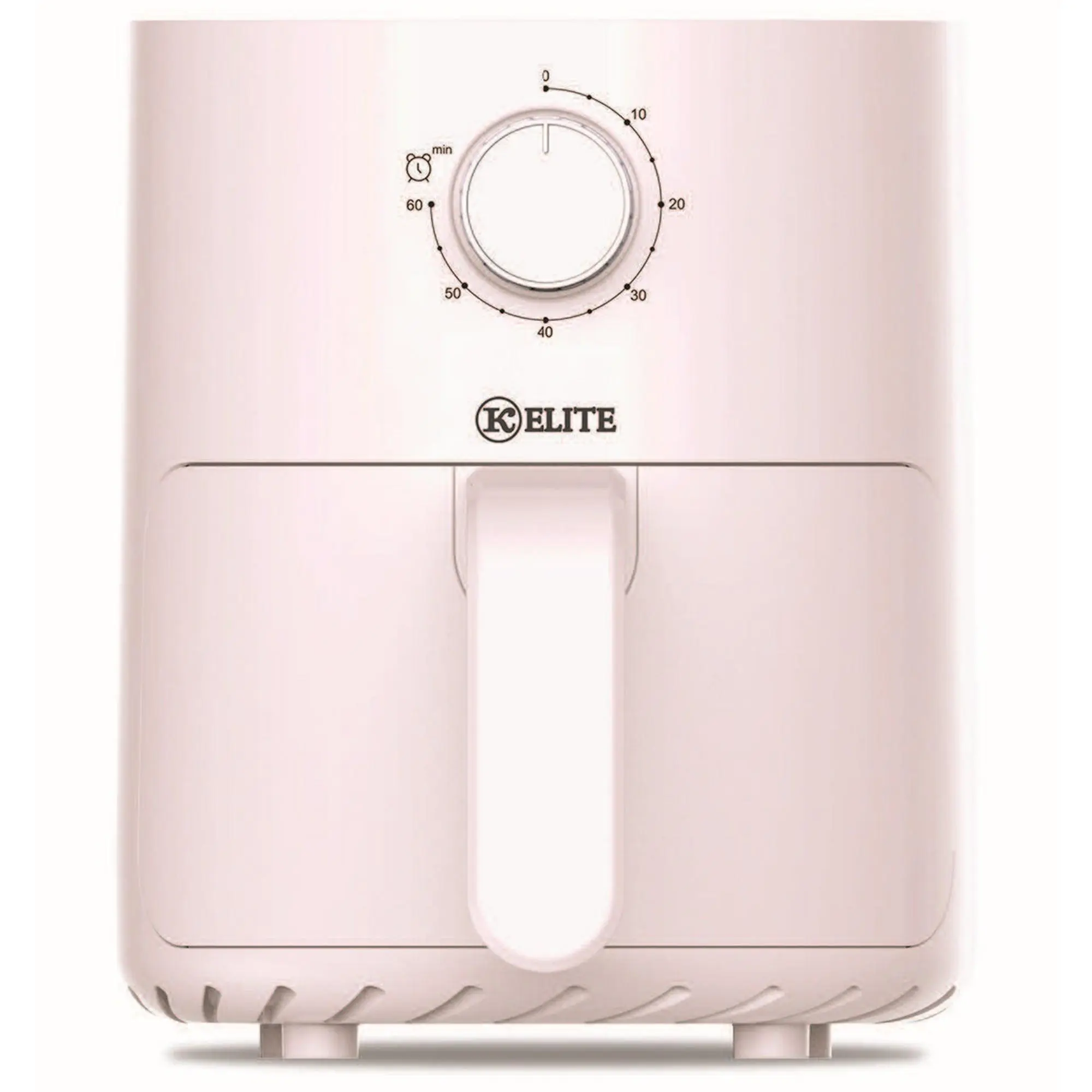 Kitchen Elite 2.2 Qt Compact Mechanical Air Fryer, Manual Knob Control, Pink