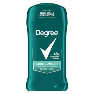 Degree Men Antiperspirant Deodorant Stick Cool Comfort 48 Hour Protection Non Irritating 2.7 oz 2-PK