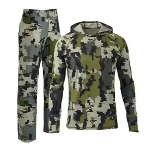 New Men's Hooded Sunscreen, Breathable, Fast Drying, UV Protection, Outdoor Mountaineering, Camping, Hiking, Fishing Camo Set men tracksuits