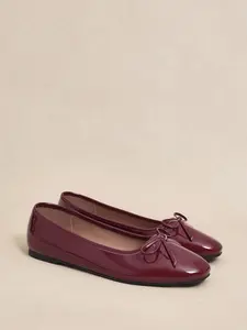 Women's PU Leather Casual Shoes, Low-Top Rubber Sole, Plain Design, All Season Wear, Comfortable Flat Footwear for Women, Casual Flats