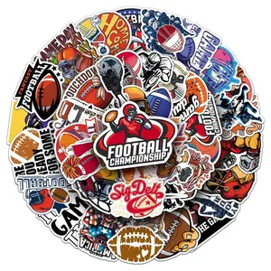 100 pcs two sets of repetition American football cartoon sports series stickers notebook phone case stickers