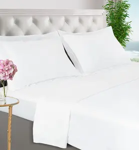 BELLE TERRE Luxury Bamboo Sheets - Organic Super Soft 100% Bamboo Viscose Fibre Sheets Bed Set - Top & Fitted Sheet, Pillowcases