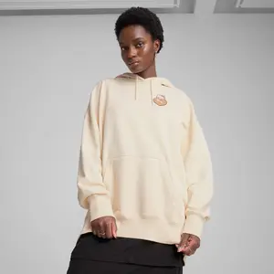 Hello Kitty x PUMA Graphic Oversized Hoodie (Alpine Snow)