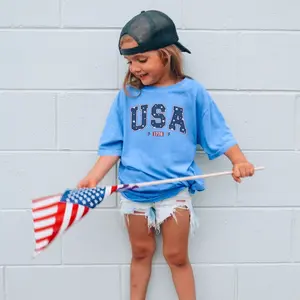 Youth USA  Shirt, Youth 4th of July Tee, USA Shirt, 4th of July Tee, Patriotic Shirt, America Est Shirt, Red White and Blue