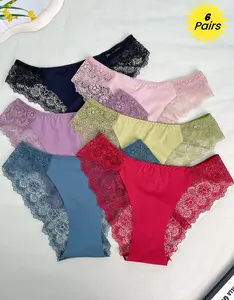 12-Pack / 6-Pack Women's Sexy Underwear, Silky Seamless Invisible Panties, Ladies Lace Bikini, Lightweight and Playful Low Rise Style, Invisible Fit, Full Coverage Design, Cute Panties Soft Comfy Knicker panties
