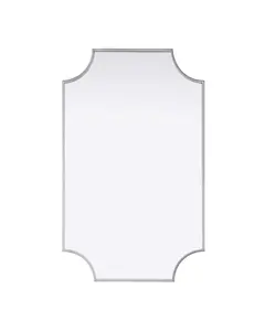 Elegant Kitchen & Bath MR3D2236SIL 22 x 36 in. Notched Metal Mirror, Silver