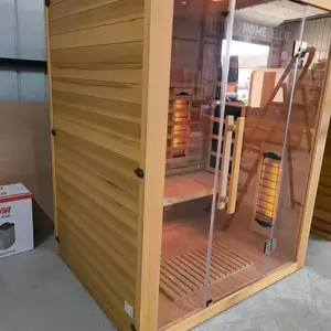 New Home Deluxe Infrared Outdoor Sauna for Home Improvement, Pools & Hot Tub Supplies
