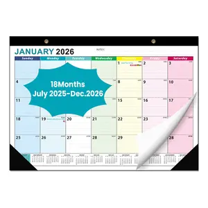 COMIX 18 Month Desk Calendar 2025-2026 (July 2025–Dec 2026) – 17" x 12" Wall calendar with To-Do List & Notes,2026 Calendar Monthly Planner for Home, School, or Office