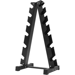 6-Tier Dumbbell Weight Rack - A-Frame Design - Home Gym Storage Racks - Strength Training Dumbbell Rack Stand Only - 40" H - 660 lbs Weight Capacity