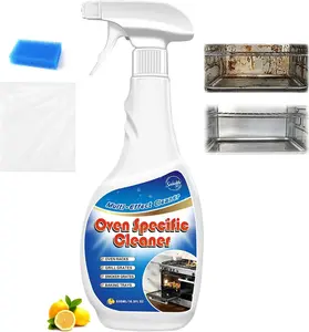 Snowlily Multi-Purpose Oven & Grill Degreaser (16.9 Fl Oz) - Instant Heavy Duty Grease Remover, Safe for Oven Racks & BBQ Grills, Lemon Scent