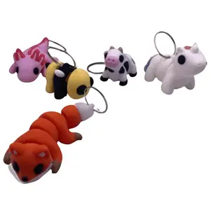Zou3D Random Mystery Mixed Animal Keychain 5-Pack