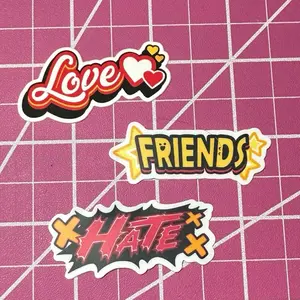 Love, Friends, Hate vinyl stickers Love, Friends, Hate vinyl stickers