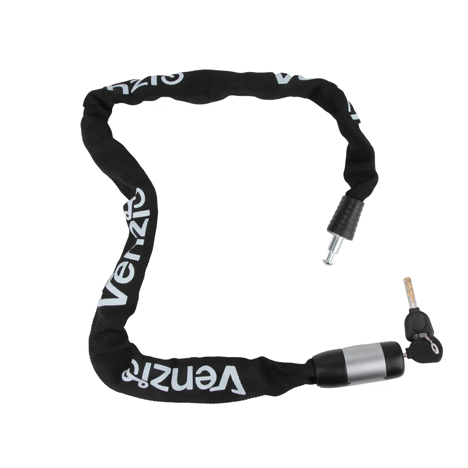Venzio Heavy-Duty Bike Lock - 3FT (900mm) 6mm Anti-Cutting Steel Lock, 2 Keys, Waterproof Sleeve, Zinc Alloy Core, 1.48 lb Lightweight Motorcycle Accessory for Bikes, Scooters