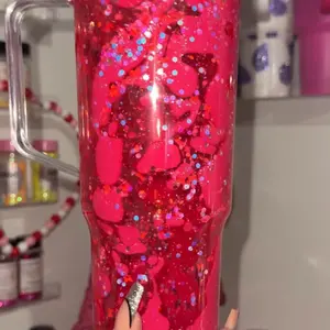 Pink on Pink Lava Drip Tumbler