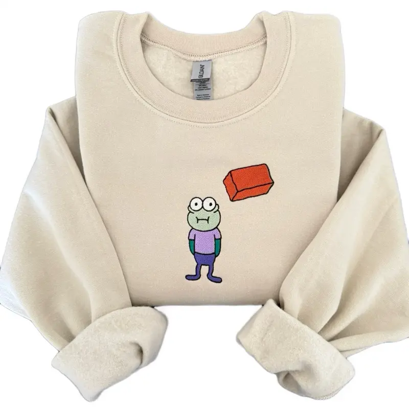 Hoopla Embroidered Crewneck Sweatshirt Unisex