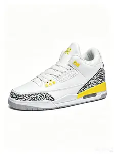 2026 Unisex Basketball Shoes, New Cracked Pattern Air Cushion, Trendy Retro Sneakers, Versatile Casual Board Shoes, Fashionable and Comfortable
