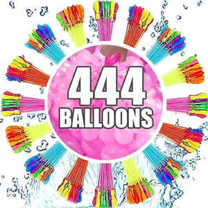 Colorful Water Balloon 444pcs/set Random Color Party Supplies for Birthday Wedding Festival Graduation Kiddie Pool Reusable Water Balloons for Fun Decorations