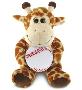 PLUSH BASEBALL - SUPER-SOFT PLUSH - SITTING GIRAFFE