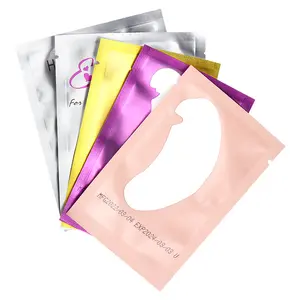 100pcs /bag  U-Shaped Cut eyelash patches Disposable Eyelash Extension Isolation Non-Woven Fabric Hydrogel Lower Eyelash Pads