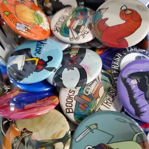 Salt Birch Mystery Pinback Button 5 Pack