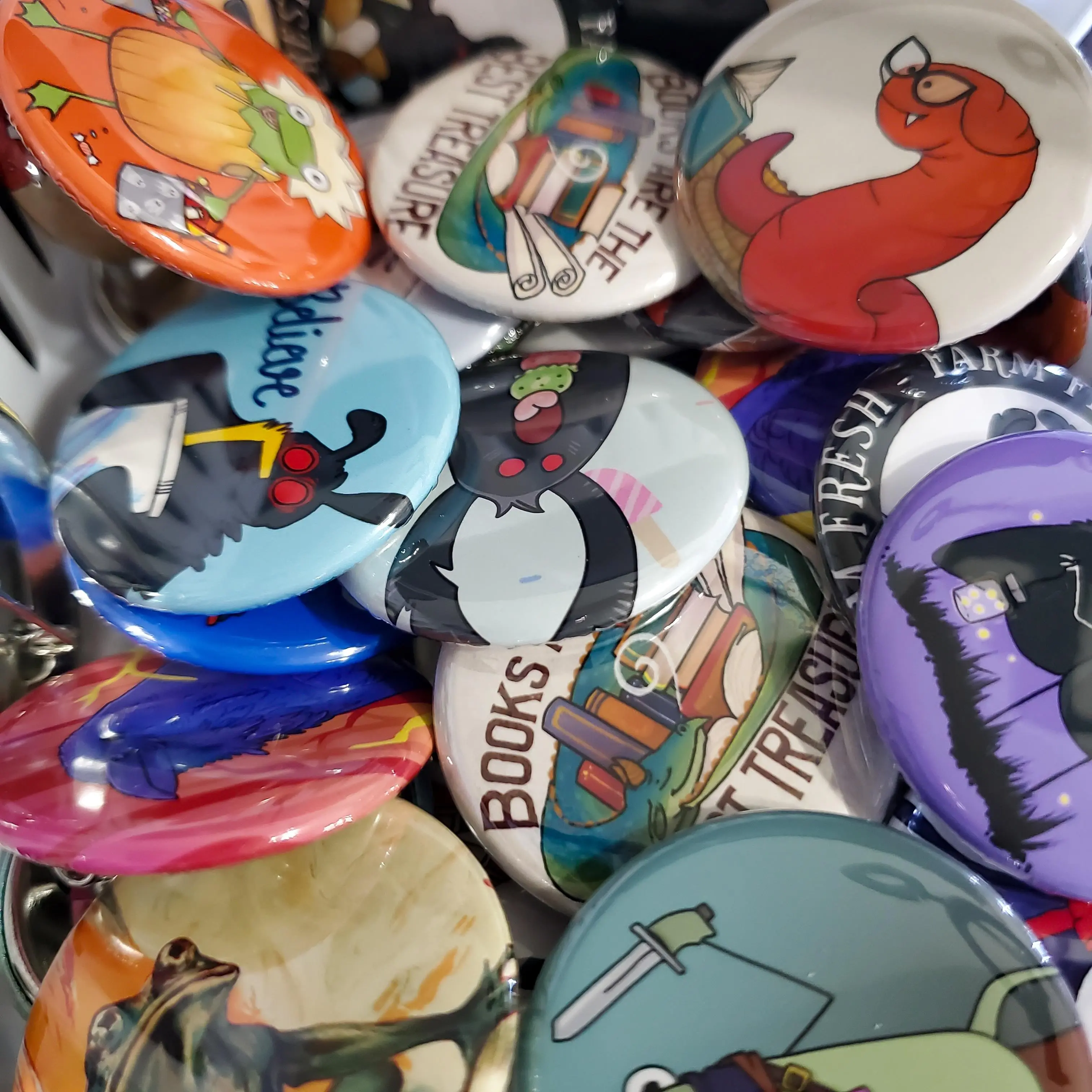 Salt Birch Mystery Pinback Button 5 Pack Salt Birch Mystery Pinback Button 5 Pack