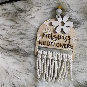 Raising Wildflowers Retro Rear View Mirror Charm