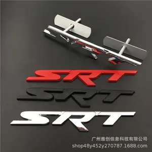 Suitable for Dodge Journey Coolbox SRT Split Logo Metal Decorative Sticker 3D Zinc Alloy Grille Logo