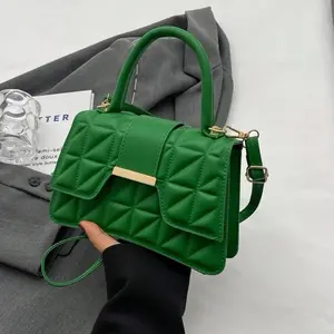 Fashionable Rhombic Pattern Tote Bag For Women