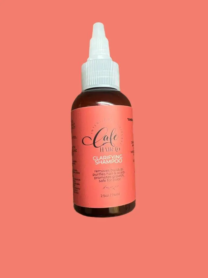 Cafe Hair Co Clarifying Shampoo with Peppermint & Witch Hazel, Gentle & Nourishing Moisture Formula for Deep Cleansing, Sulfate-Free Haircare for All Hair Types - 2.5 oz Travel Size, Restore