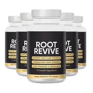 5-Pack Root Revive Capsules – Root Revive Supports New Hair Growth - 300 Caps
