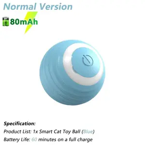 Cat Interactive Ball Electric Automatic Rolling Ball Smart Toys for Cats Smart Cat Toy Rotating Ball Cat Game Accessories NONE