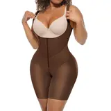 FeelinGirl #Live FeelVibe Fajas Colombianas Moldeadoras Butt Lifting Shapewear Faja Bodysuit with Zipper Crotch Womenswear