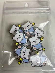 Cute Bear-themed stickers or decorative, similar to the "Emoticon Rising Star Cute Bear" stickers by Kakao Friends or sticker sacks featuring cartoon bears.