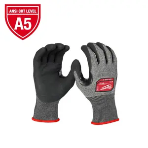 Milwaukee Cut Level 5 High-Dexterity Nitrile Dipped Gloves