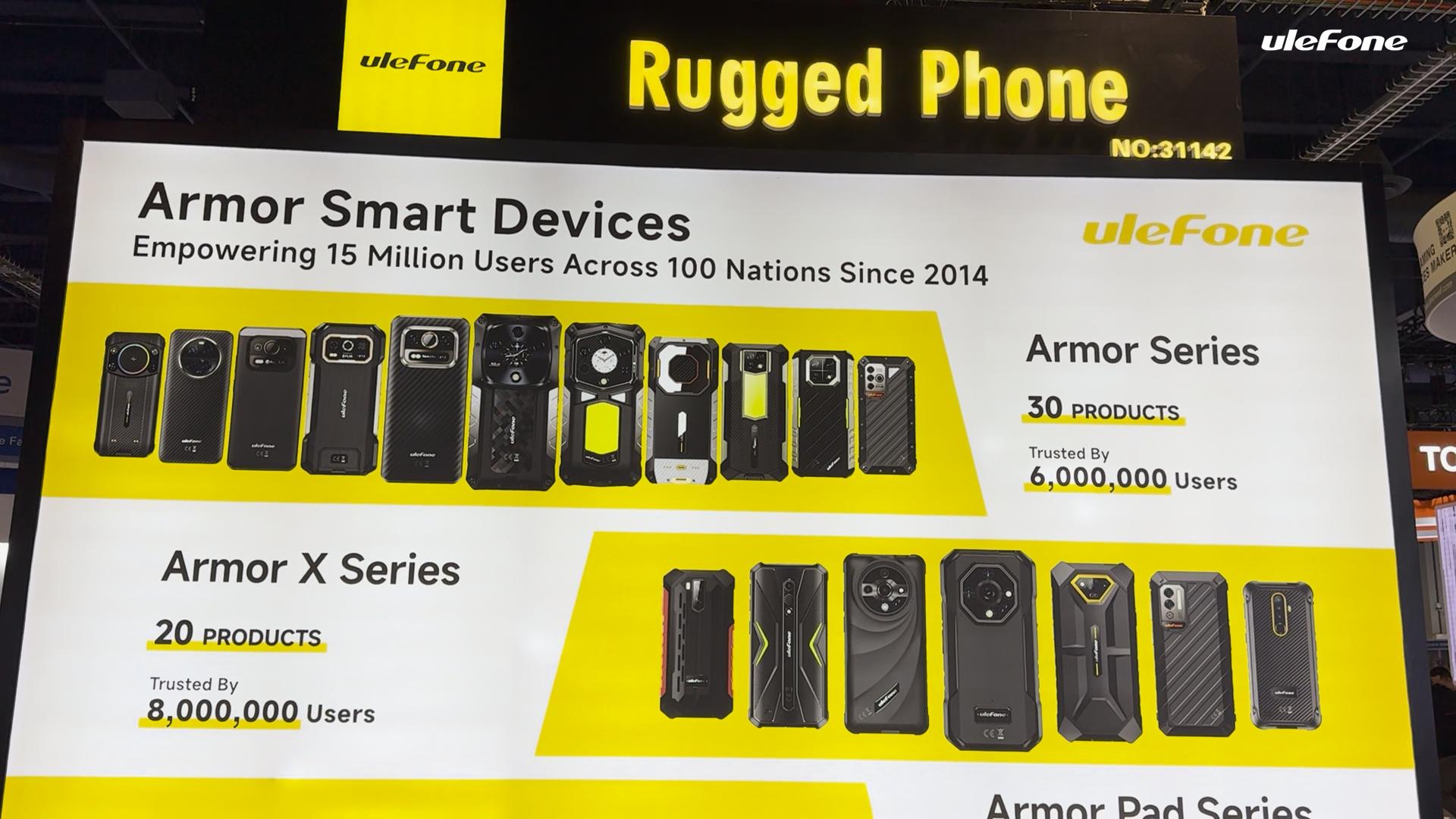 Ulefone Armor 34 Plus/Armor 34 pro Plus Unlock 5G Rugged Phone,Built-in DLP Projector,32GB+512GB,6.95'' FHD+ & 120Hz Screen,25500mAh(66W) Fast Charging,IP68/IP69K,IR Blaster,Android 15,Durable Phone for Outdoor/Construction Work Smartphone