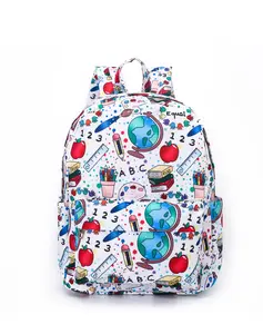 blue apple pencil Print With kids Backpack