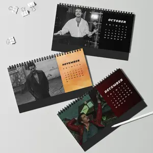Pedro Pascal 2025 Desktop Calendar | Actor Fan Gift, TV Show Calendar, Pop Culture Desk Planner