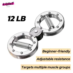 Rotating Rotating Burn Machine, 12LB Arm Exercise Equipment with Adjustable Resistance, Forearm Trainer, 360-Degree Rotating Grip Strengthener, Forearm Grip Strength Enhancer for Women, Home Fitness Equipment