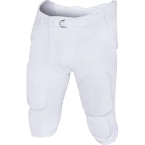 Exxact Sports Proline Youth Integrated Football Pants with 7 Flex Pads Lightweight Practice Trousers for Protection White Athletic Bottoms Active Top