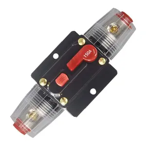 150 A Fuse Holders Inline Circuit Breaker for Car Audio and Amps Overload Protection Reset Fuse Inverter 12V-24V DC Replace Fuses